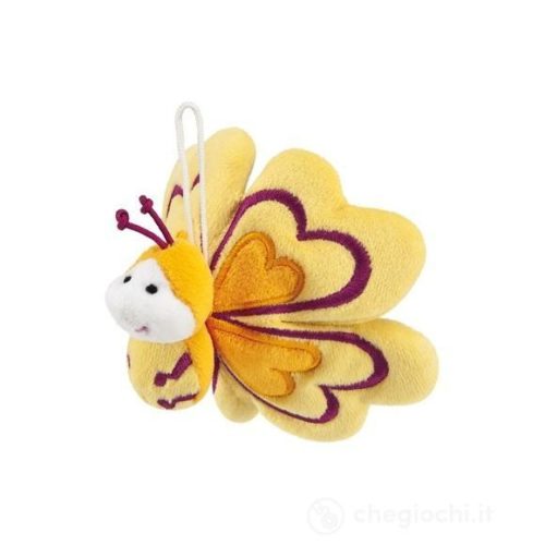 Vlinder/bloem geel 9cm (sweet collection)