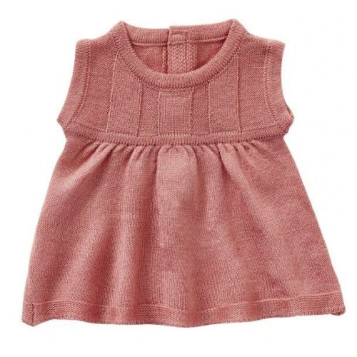 Jurkje roze gebreid 35cm
