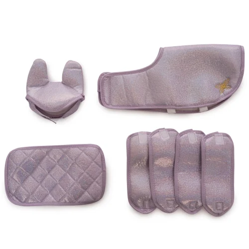 Accessoires voor knuffelpony 30cm, lila