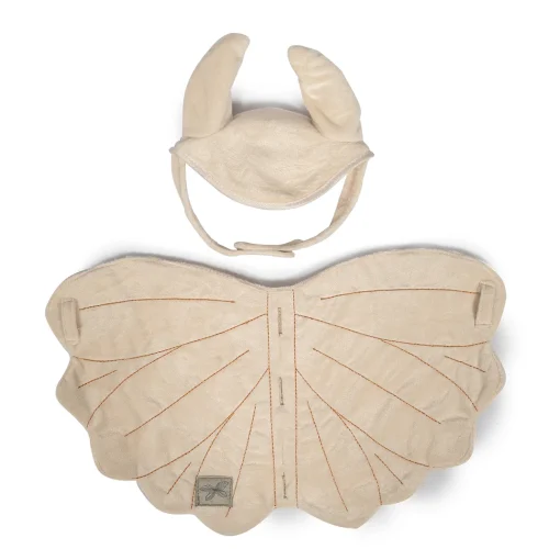 Zadeldek en mutsje crème voor Hobby Horse