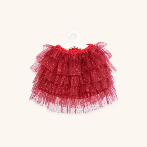 VINTAGE CIRCUS TULLE ROK, BORDEAUX