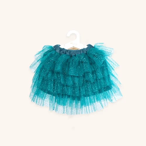 VINTAGE CIRCUS TULE ROK , BLAUW
