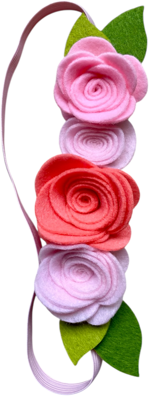 DIY roze Haarband