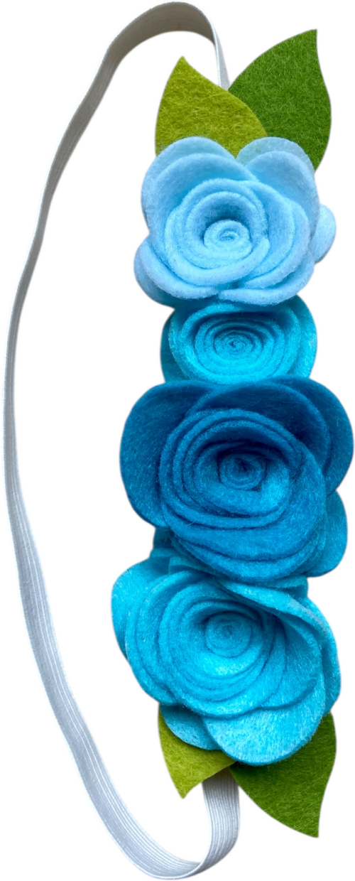 DIY blauwe Haarband