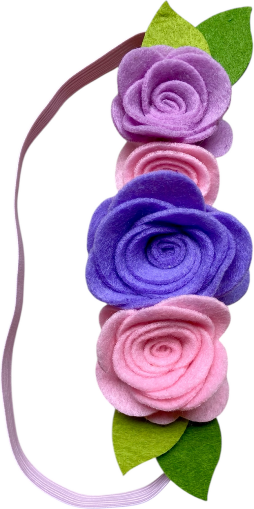 DIY paarse Haarband