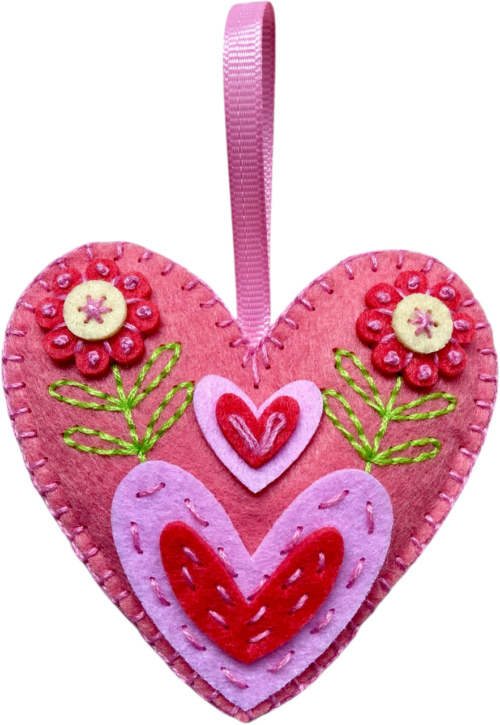 DIY roze Hart