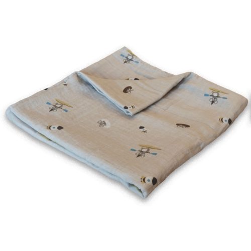 Minnie hydrofiele wikkeldoek beige surfer