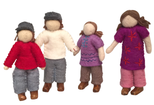 Familie / 4 poppen