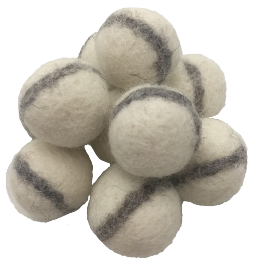 Wit Vilten Rock Ballen 3.5cm/20 st.