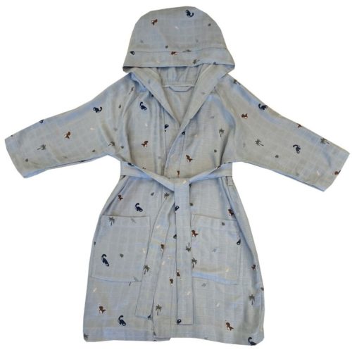 Everly mousseline badjas Dino 3-4 jaar