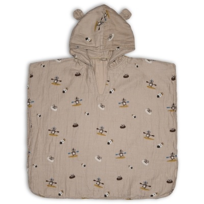 Flor poncho-beige surfer