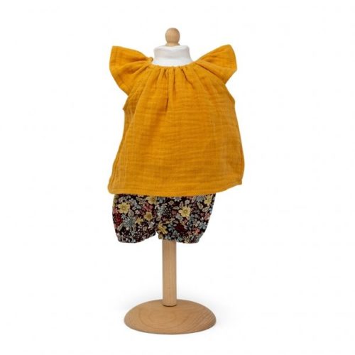 Tuniek met korte broek oker geel 29-32cm