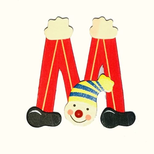 Mamamemo Clown letter M (6 ST)
