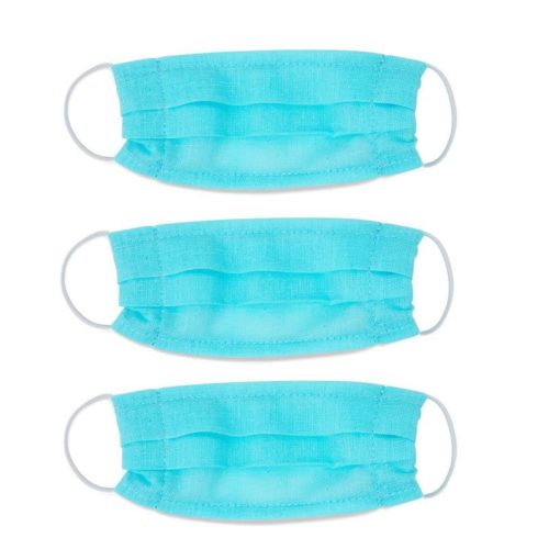 Poppen maskertjes 3 stuks blauw