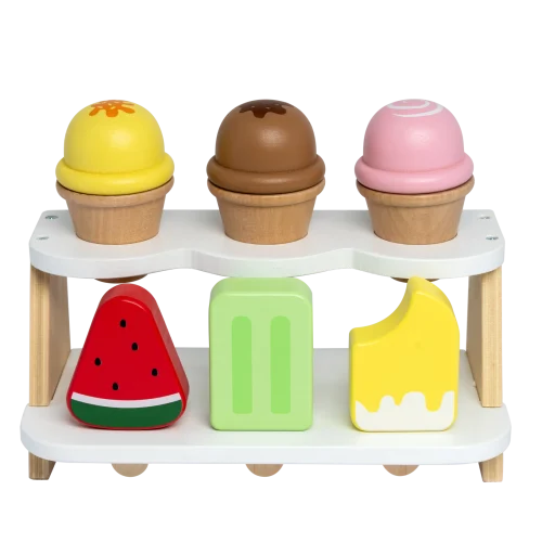 IJskraam met 6 ijsjes