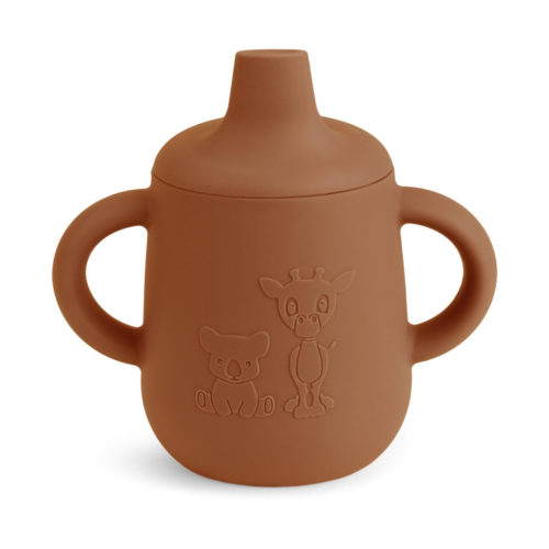 Aiko siliconen beker with sippy lid