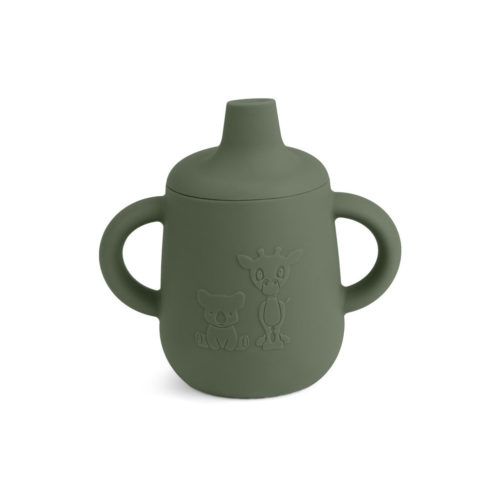 Aiko siliconen beker with sippy lid