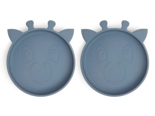 Akila Siliconen bord 2-pack Giraf