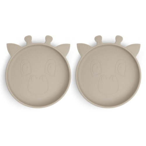 Akila Siliconen bord 2-pack Giraf