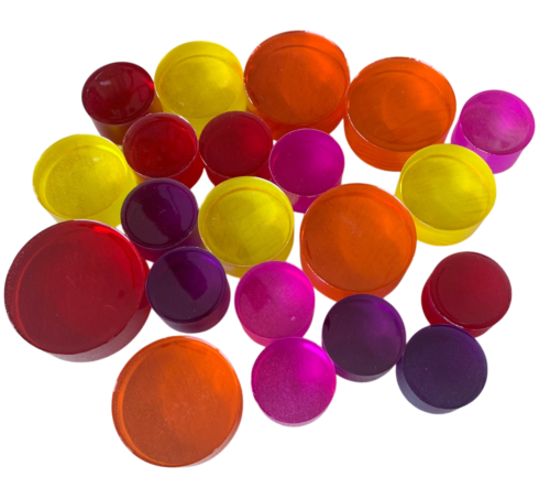 Grote Mandala Acryl schijven Hot / 21 stuks