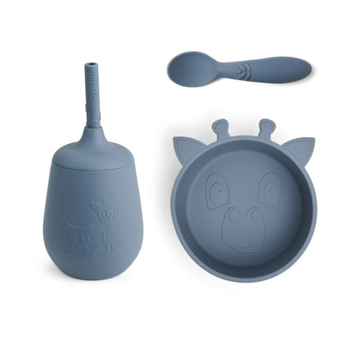 Blue siliconen eetset 3-pack