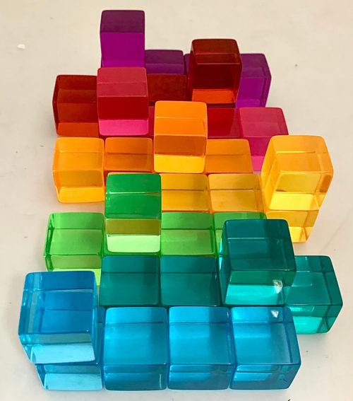 bouw en Lucite Blokken
