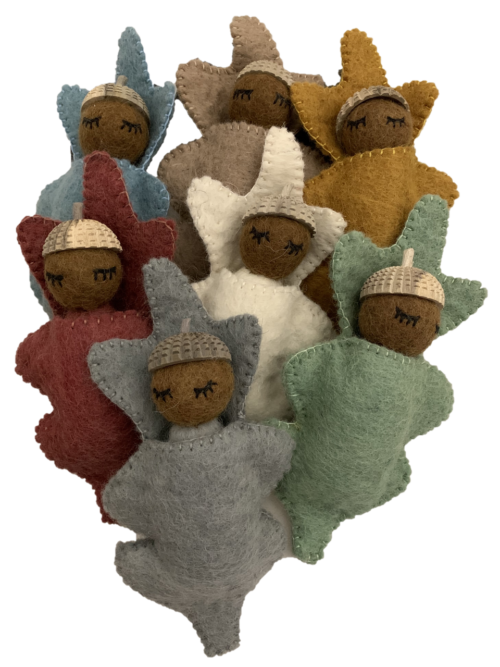 Aardetinten Eikelbaby's / 7 stuks