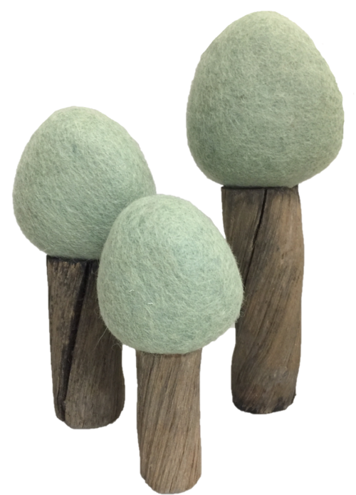 Aardetinten Bomen Zomer 3 stuks