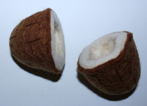 Halve kokosnoten / 2 stuks