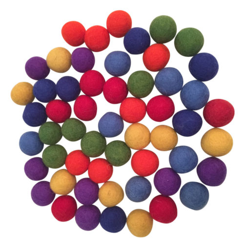 Regenboog Ballen / 49 stuks 3.5cm