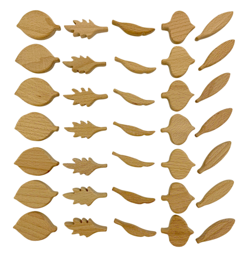 Mini Naturel Blad Shapes / 35 stuks