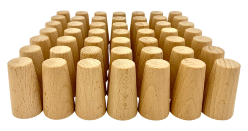Mini Naturel Kegels / 49 stuks