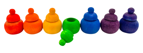 Mini Regenboog Potje / 7 stuks