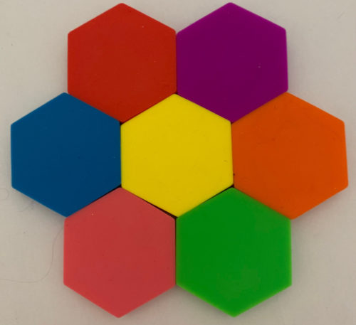 Siliconen Hexagonset/7-delig