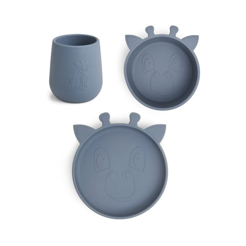 Judi siliconen eetset 3-pack Giraf