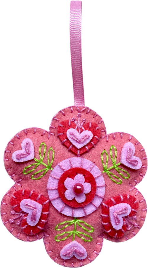 DIY roze Bloem