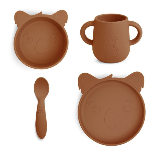 Lykke siliconen eetset 4-pack Koala