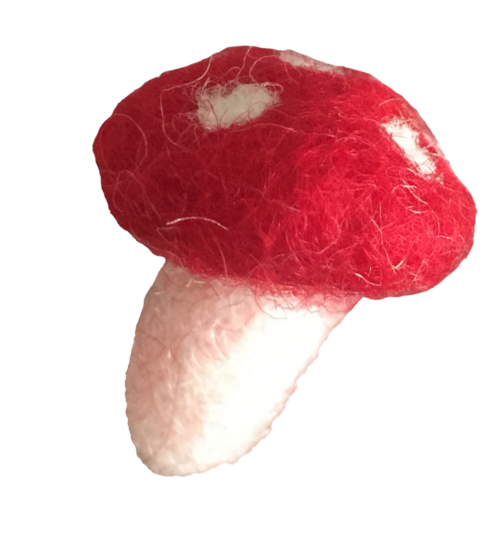 Gestippelde Paddenstoel 4cm / 10 stuks