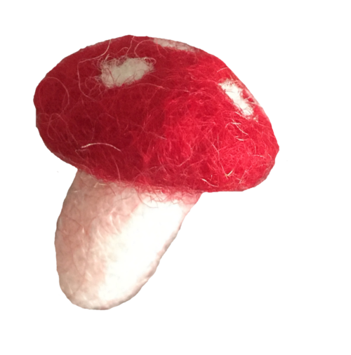 Gestippelde Paddenstoel 2cm / 10 stuks
