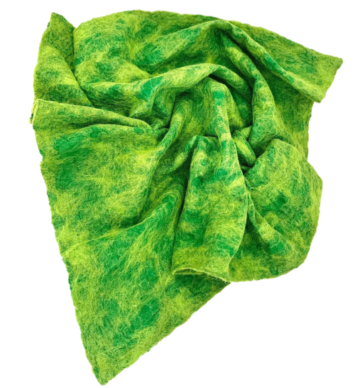 Groot Nuno vilten speeldoek in groentinten