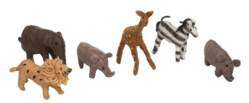 Afrikaanse dieren klein / 6-delig