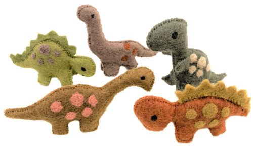 Dinosaurussen Naturel / 5 stuks