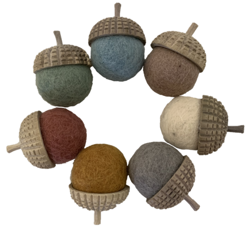 Aardetinten Eikels / 7 stuks