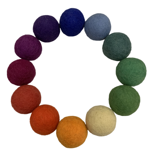 Goethe Vilten ballen 5cm / 36 stuks