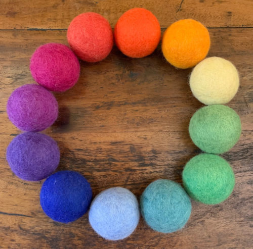 Goethe 5 cm Vilten ballen / 12 stuks
