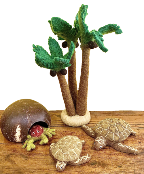 Kokosnoot Eiland Set / 5 stuks