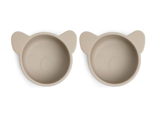 Rosa siliconen snackbox klein 2-pack