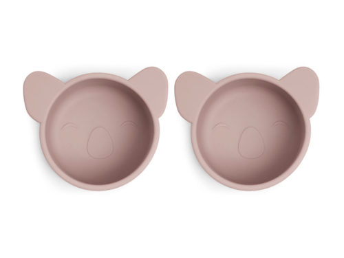 Rosa siliconen snackbox klein 2-pack