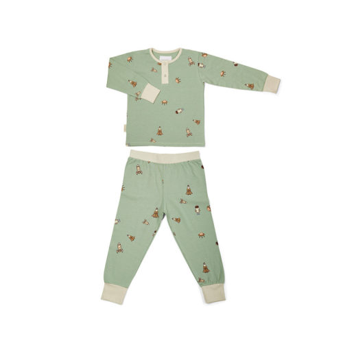 Sara pyjama-Lichtgroen-Space
