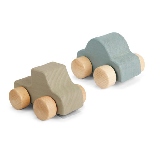 Theo auto's 2-pack-Blauw / Grijs
